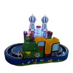 Coin Operated Kiddie Ride Machines Szf Intercity Train Rail FRP + Metal Material