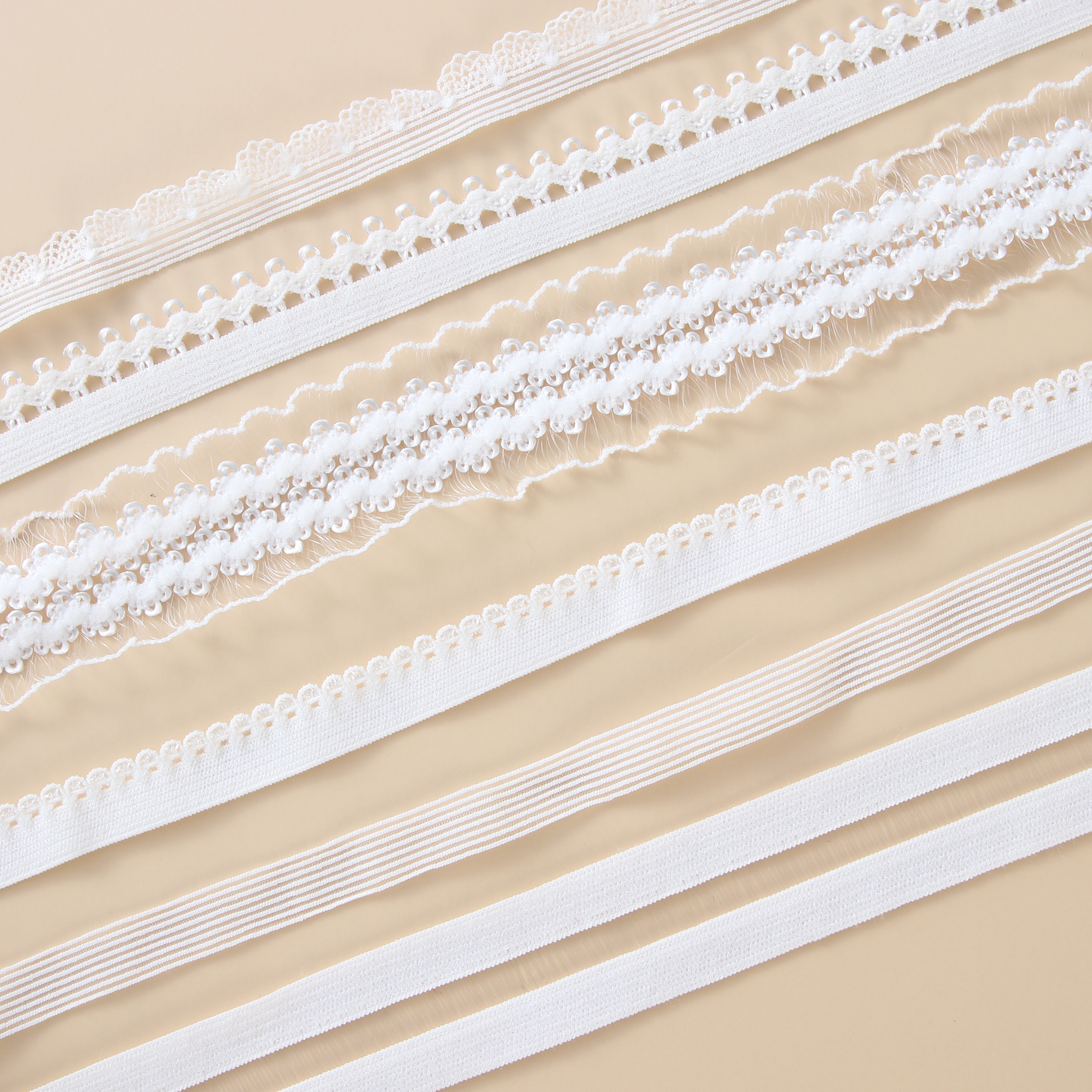 Factory wholesales nylon lace elastic band for underwear bra shoulder strap webbing
