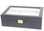 Wood + Painting Watch Storage Box Custom Logo Screen Printing For Gift Packaging