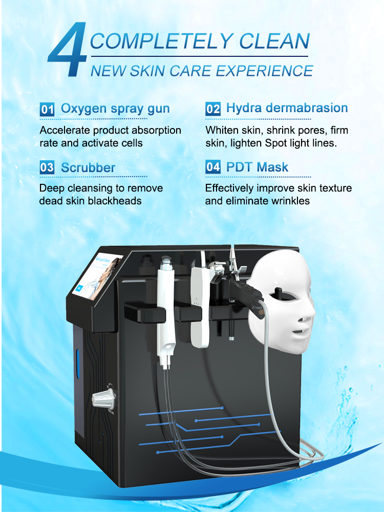 Home Facial Microderm Beauty Therapy Machine Acne Scar Treatment 7 Inch Screen