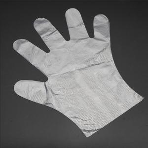 Quality Disposable Clear Polythene Gloves PE Food Gloves Powder Free , Food Prep Handling Gloves wholesale
