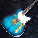 TUFF DOG Guitar High quality custom blue COLOR Rosewood fingerboard Free