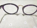 80031-C6 Shiny Purple Color Acetate Temple TR90 Material Optical Eyeglasses