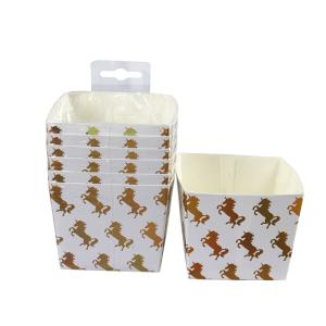 Quality PE coating Foil Horse Pattern Paper Baking Pans wholesale