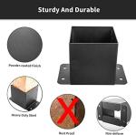 Black Powder-Coated Arbours Hardware Kit for DIY Elevated Wood Stand Assembly