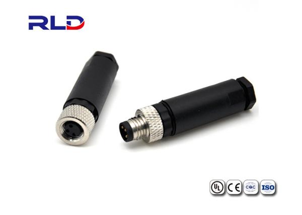 Metal Nut Locking Waterproof Cable Connector Male Female Extension Cable
