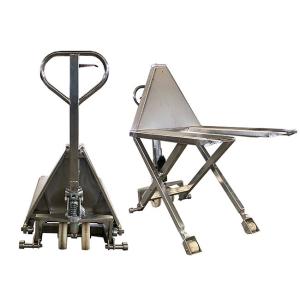 Quality Single 45.28in Lifting Height 31.50in Scissor Lift Pallet Jack Steel Fork wholesale