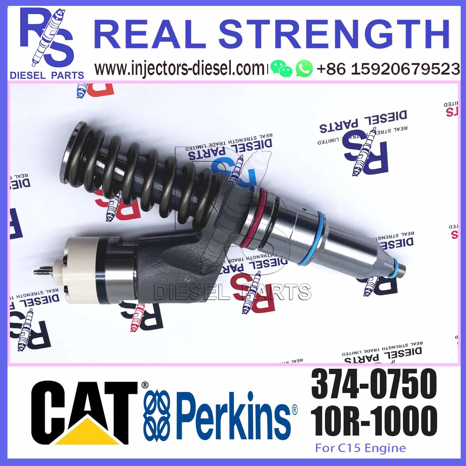 Cat C15 C18 C27 C32 Caterpillar Fuel Injector Common Railfuel Injector Assembly 3740750 374-0750 20R-2284