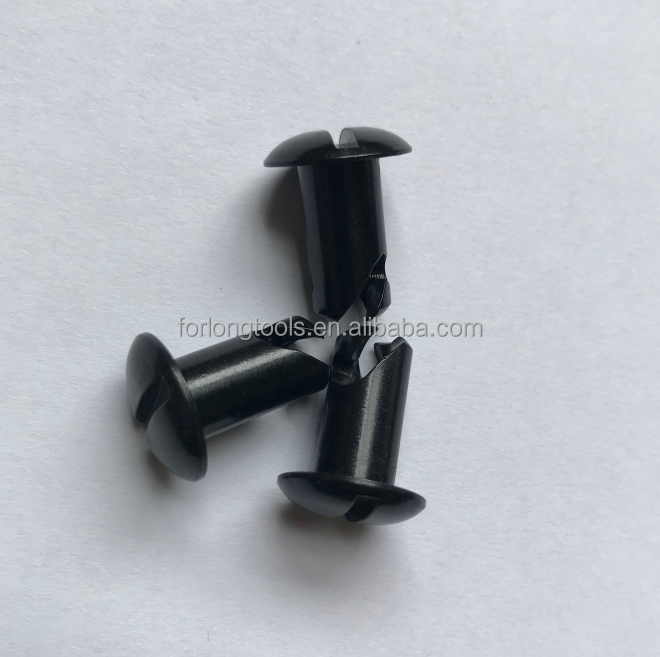 Universal 0.500" BLACK ALUM. QUICK TURN DZUS FASTENERS DOME HEAD BUTTONS/STUDS for Easy Installation on Any Vehicle