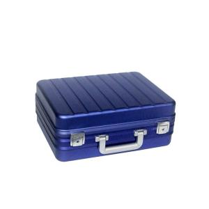 Quality 100% Pure Aluminum Hard Case Blue Aluminum Molded Carrying Box wholesale