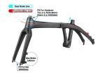 BXT Carbon Folding Bike Frame And Fork Carbon Fiber 3K Weave Frameset