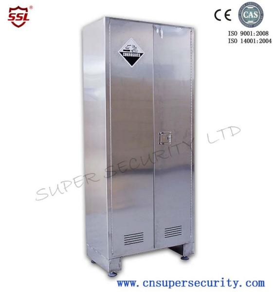 Laboratory Metal Flammable Corrosive Storage Cabinets Stainless Adjustable