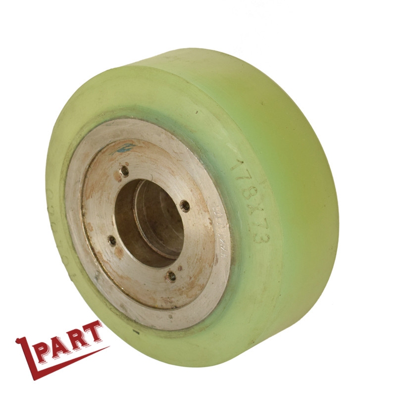 Electric Reach Forklift Drive Wheel Polyurethane Balance Wheel 178x73mm