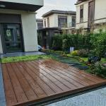 Water Absorption Expansion Rate 2.5% Brown Wood Plastic Composite Decking for