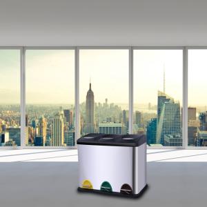 Quality Metal 340mm Width Compartment Trash Can wholesale