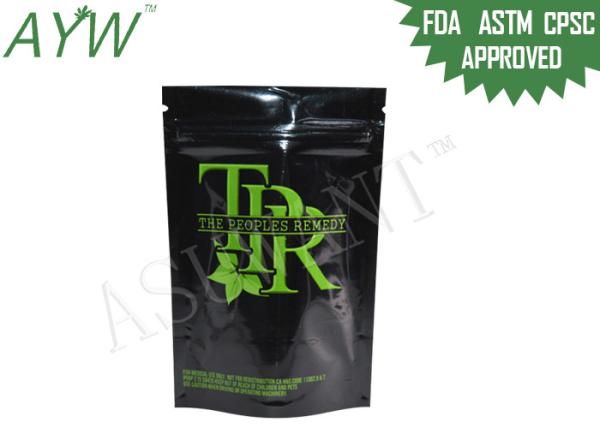 1/8 Oz Medical Marijuana Packaging Doypack , Fragrance Barrier Lockable Medicine