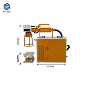 Quality Air Cooling Fiber Laser Marking Machine 110*110mm Metal / Non Metal Application wholesale