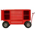 Car Repair Garage Workshop Tool Trolley Heavy Duty Tool Cabinet Trolley in Brown