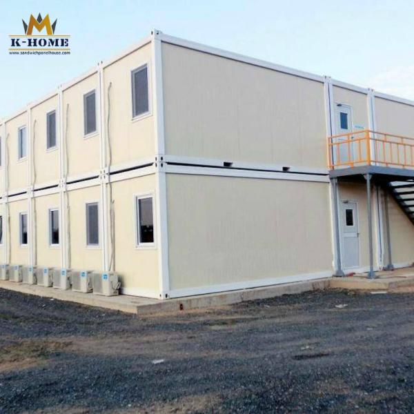 Refugee Apartment Sandwich Panel Container House With Two Bedroom Bathroom And