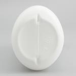 White HDPE Oval 300ml Reusable Shampoo Bottles