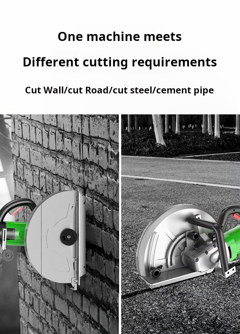 135mm Cutting Depth Stone Floor Cutting Machine Plug-in Power Supply