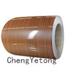 Self Cleaning PPGI Steel Coil Wood Grain Eco Friendly For Outdoor Decoration