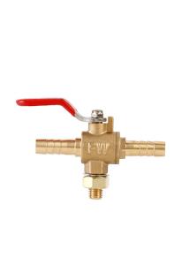 Quality Rustproof Stable 3 Way Copper Valve , Anticorrosive Brass Three Way Ball Valve wholesale