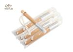 Wooden Color 12.8cm Facial Makeup Brushes For Nose