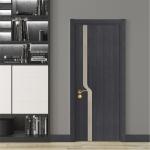 Waterproof Prehung Solid Wood Interior Doors 90mm PU Painting