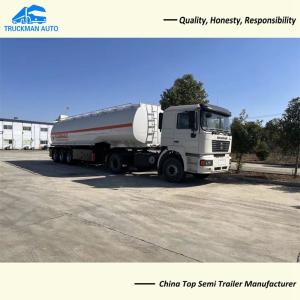 Quality 3 Axle 26000 Liter Oil Tank Semi Trailer With Compartment wholesale