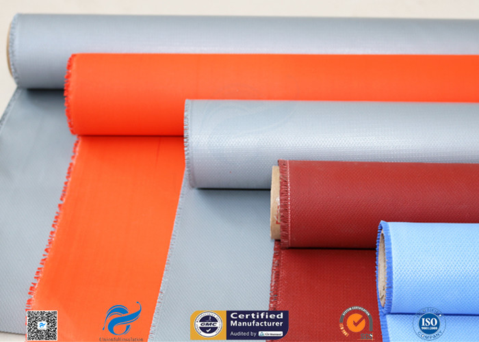 Anti Corrosion 280g Plain Weave Glass Fiber With Silicone Coating 2 Side