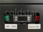 Supermarket Frozen Food Display Case Upright Fan Cooling Ice Cream Freezer