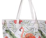 Polyester Large Beach Bag Tote Unisex Fashion With PU Handle