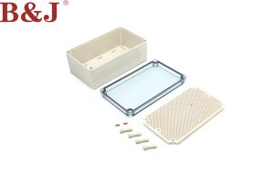 Quality Plastic Electrical Enclosure Box Waterproof , Grey Wall Mount Weatherproof Enclosure wholesale