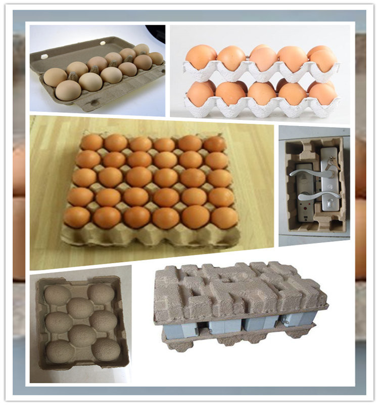 2 Molds Paper Pulp Egg Tray Making Machine Reciprocating Type Easy Operate