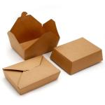 Oilproof Kraft Paper Custom Food Packaging Boxes 18g PE Coating