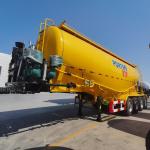 3/4 Axles 30/35 Cbm Powder / Silo Material Transport Semi Trailer with 1310mm