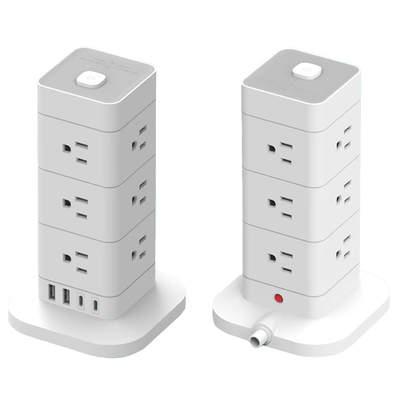 Extension Socket 250V 10A 2 USB Ports Universal Travel Mobile Multiple Plug Cable 1.8M