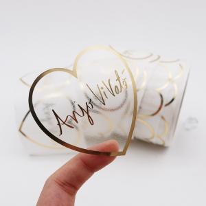 Quality 38mm Round Plastic Clear Glossy Sticker Paper Waterproof Labels wholesale