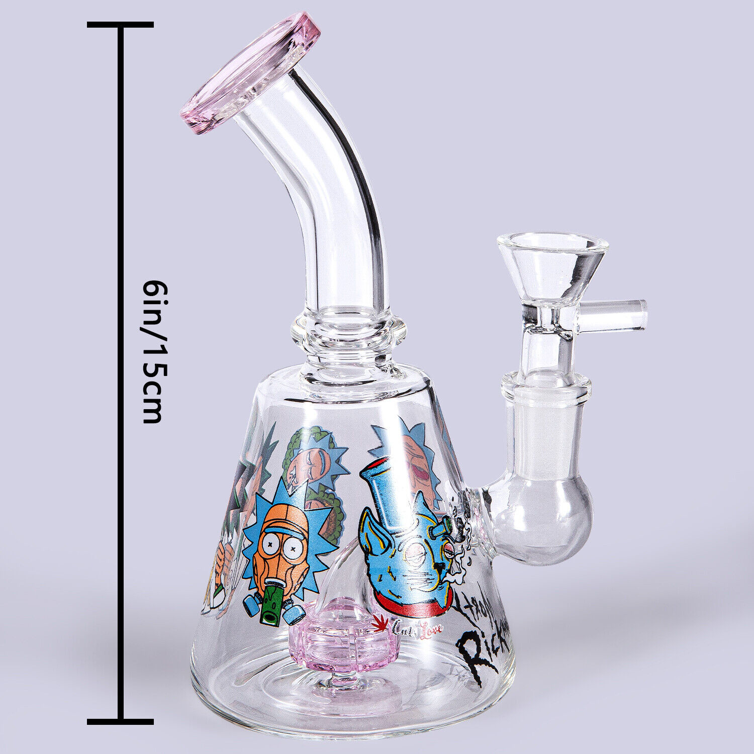 6 Inch Mini Tobacco Hookah Percolator Glass Bongs Adequate Stock