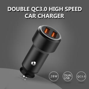 Quality FQC18-1 Dual QC3.0 USB CAR CHARGER Universal Compatible USB CAR CHARGER for all electronics cheap price wholesale