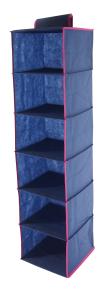 Quality Blue Shelf Hanging Organizer , Closet Organizer For Hanging Clothes wholesale