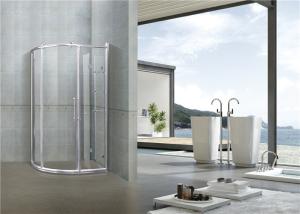 Quality 6 MM Chromed Profiles Shower Cabins Copper Rollers With Shower Shelf Sliding Moving Door wholesale