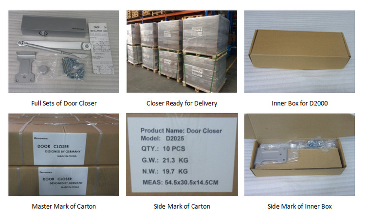 Automatic Lightweight Door Closer Size Ajustable Eurospec Width Limit 1100mm