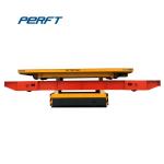 Heavy Load Cable Drum Powered Rail Material Transfer Cart Yellow Color 50t