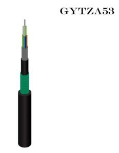 Quality 48 72 96 Cores Armor Stranded Outdoor Fiber Optic Cable GYTZA53 Double jacket wholesale