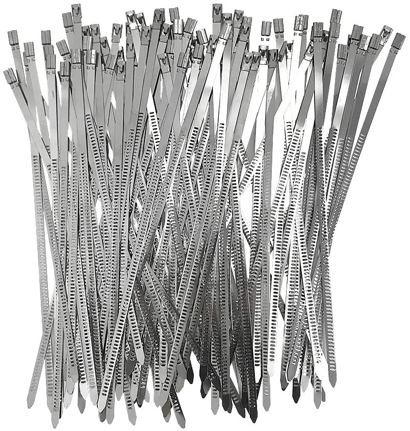 304 Stainless Steel Cable Ties Wrap Coated Self Locking Metal Zip Ties 9.8inch for Advanced and Customized Solutions
