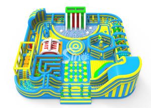 Quality 35x35m The Biggest Indoor Playground Inflatable Theme Park For Kids N Adults Amusement Park wholesale