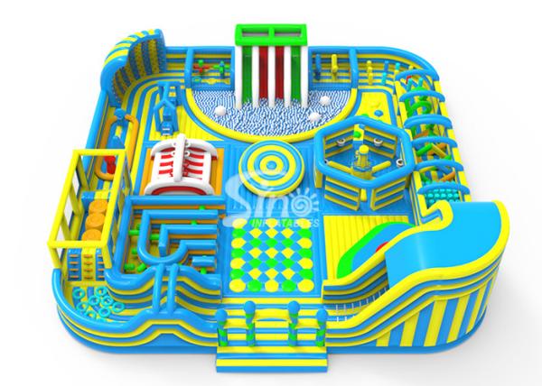 35x35m The Biggest Indoor Playground Inflatable Theme Park For Kids N Adults