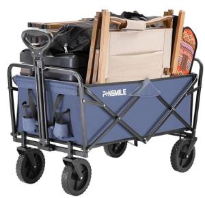 Quality Heavy Duty Folding Utility Wagon For Outdoor Activities 265 Lbs Capacity Perfect For Camping Gardening And Shopping wholesale